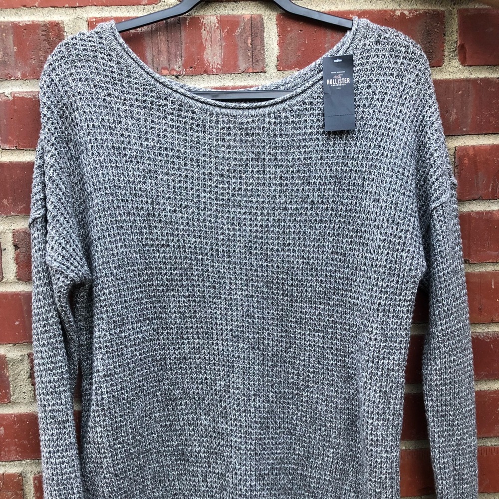 Hollister Grey Knit Sweater